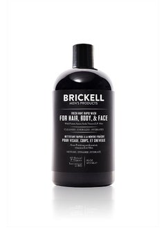 Brickell Men's Products Brickell Men's Rapid Wash, Natural and Organic 3 in 1 Body Wash Gel for Men, 16 Ounce, Fresh Mint Scent  - Image 1