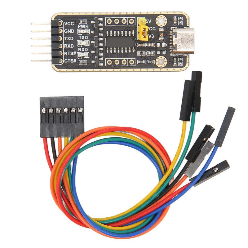 Waveshare USB to UART TTL Adapter - 6PIN Serial Converter Module with CH343G Chip for High-Speed Communication up to 6Mbps for OS X Linux Android Win 7 11 - Image 1