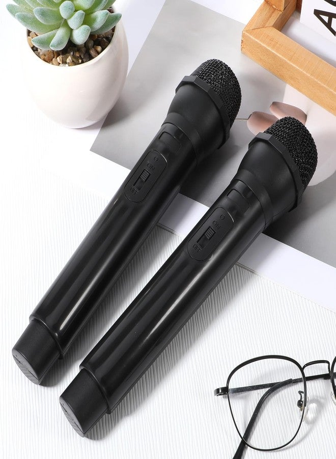 Exclaith 8 Pack Fake Microphone Prop Bulk Fun Stage Mics Toy Pretend Plastic Microphone Toy for Karaoke, Halloween, Stage Costume Favors, Birthday Party, Simulate Speech Practice - Image 4