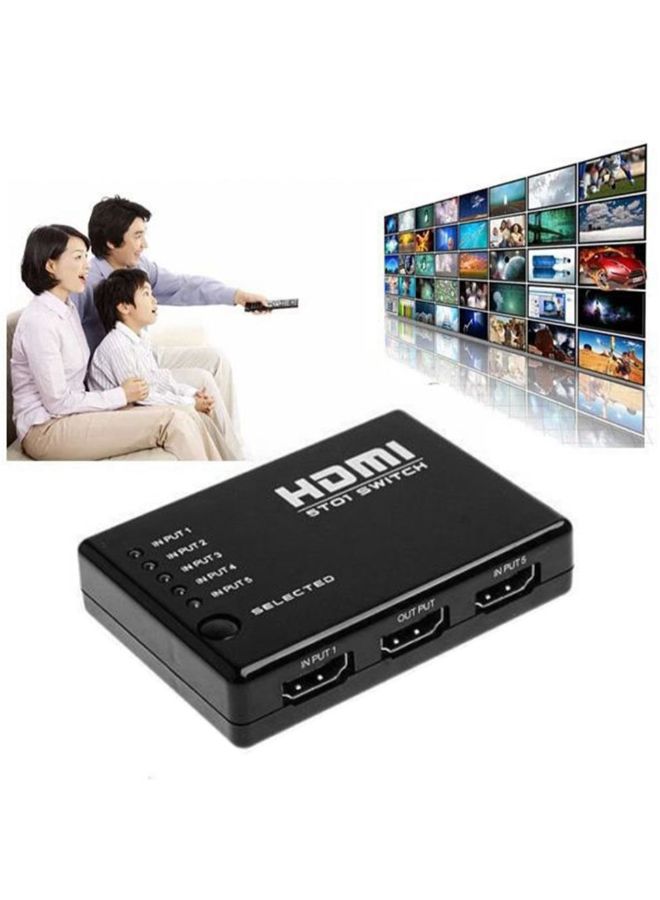 NIBEMINENT 5-In-1 HDMI Switch Splitter Black - Image 3