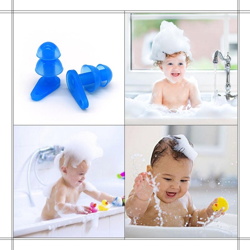 Zooshine 6 Sets Waterproof Kids Swimming Earplugs with Case Package, Protect Children's Ears in Water Shower Multicolored - Image 4