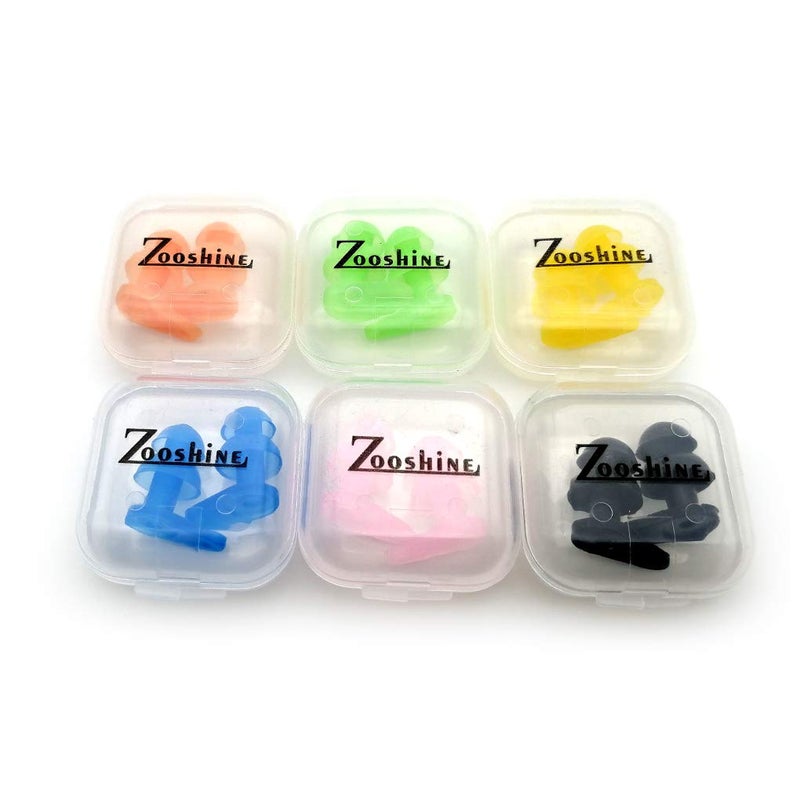 Zooshine 6 Sets Waterproof Kids Swimming Earplugs with Case Package, Protect Children's Ears in Water Shower Multicolored - Image 5