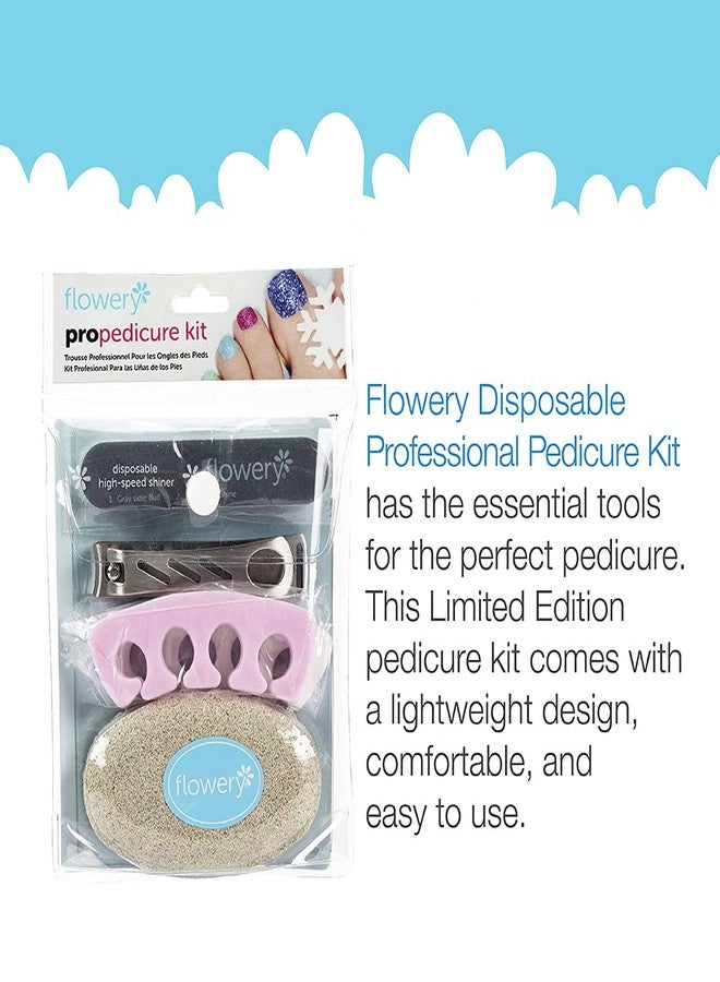 Flowery Pro Pedicure Kit, Complete Pedicure Tools to Trim, Shape, Smooth and Shine Fingernails and Toenails - Image 2