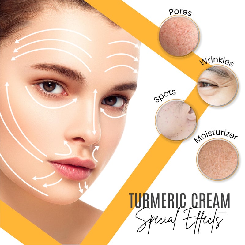 dermaxgen Turmeric Face Cream + 30% Vitamin C Glow Boosting Moisturizer & Skin Repairing, Hydrating with Organic Ingredients Anti-Aging Facial Cream, Normal, Dry, Oily & Combination Skin - 1.7 FL OZ - Image 5