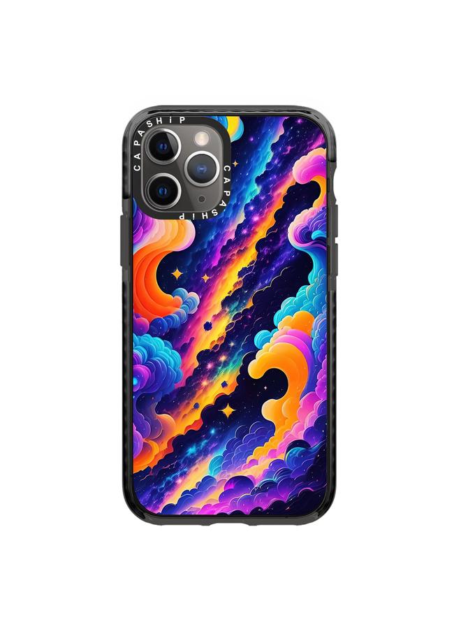 اس-توب جراب لهاتف iPhone 11 Pro Max بنمط توضيحي بسيط وغطاء كامل للهاتف - Image 1