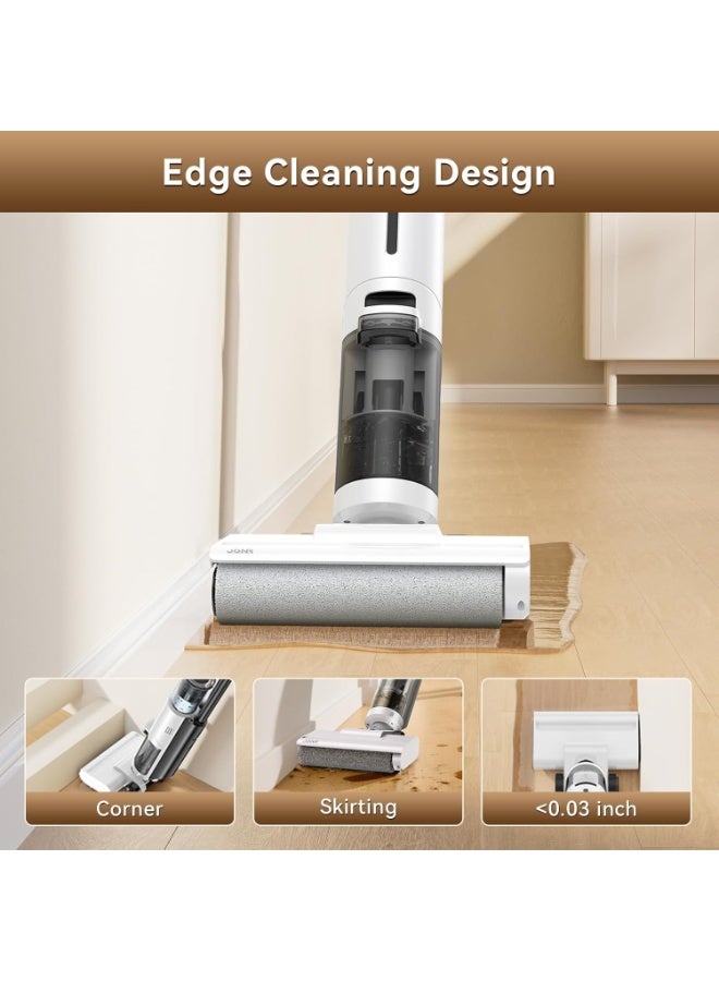 JONR ED12 Lite Cordless Wet Cleaning Vacuum Cleaner, 20,000 Pa Strong Suction, Mop Automatic Cleaning Function, Wet & Dry Use, Can be Cleaned Under Furniture, For Hardwood, Tile & Stone Floors - Image 2