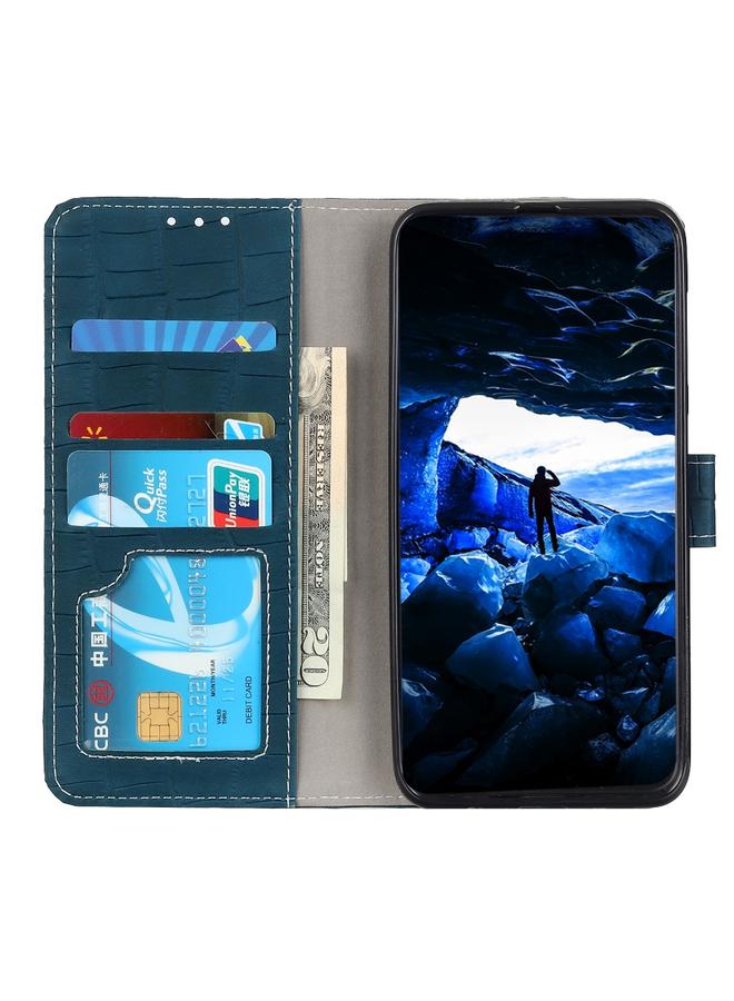 S-TOP Case For Motorola Moto E22 4G/E22i Magnetic Crocodile Texture Leather Phone Case - Image 4