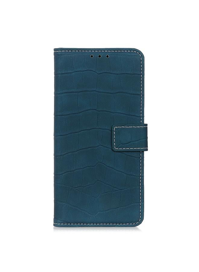 S-TOP Case For Motorola Moto E22 4G/E22i Magnetic Crocodile Texture Leather Phone Case - Image 2