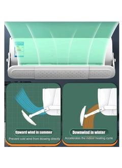 CityRiya-Long Air Conditioner Deflector Air Conditioning Wind Shield, Split Ac Adjustable Flow Deflector Preventing Ac From Blowing Directly, For Home Office Retractable Ac Windshield (Standard Version)  - Image 2