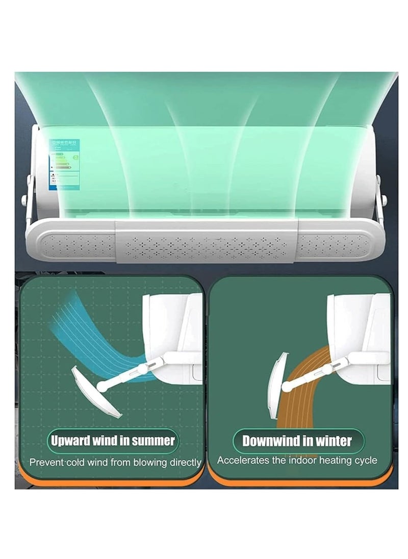 CityRiya-Long - Air Conditioner Deflector Air Conditioning Wind Shield, Split Ac Adjustable Flow Deflector Preventing Ac From Blowing Directly, For Home Office Retractable Ac Windshield (Standard Version) - Image 1