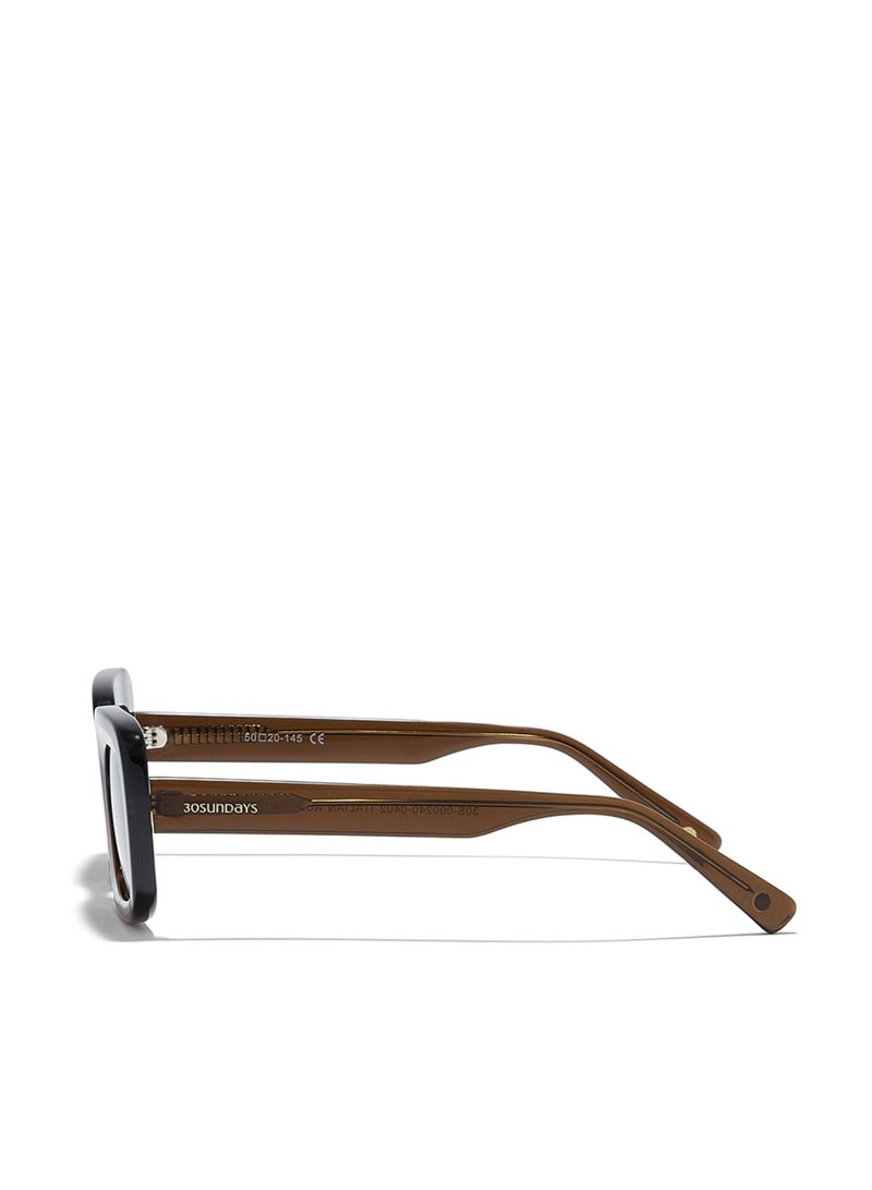 30Sundays 30Sundays SUNDOWN Women's Brown/Blue Sunglasses  - Image 3