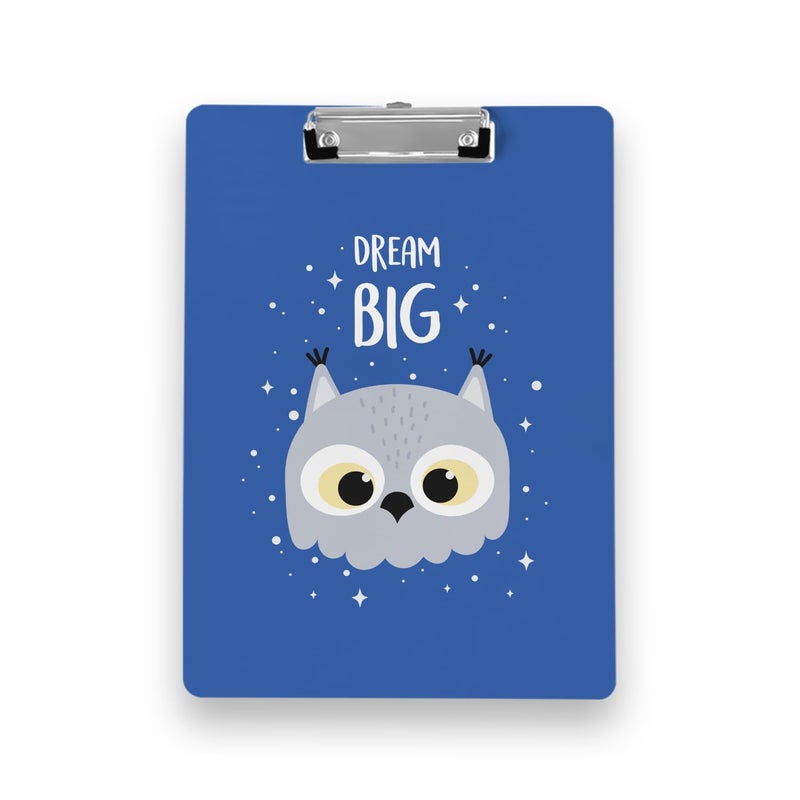 Articious لوحة رسم وكتابة واختبار مع مشبك (الحجم - 24x36 سم) متينة وخفيفة الوزن للمكتب والمدرسة والجامعة - بومة - Image 3