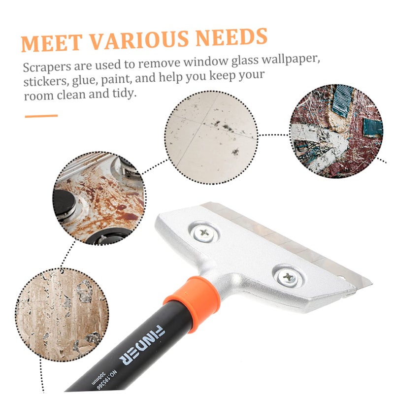 Multi Purpose Cleaning Scraper Set for Floor Glass Wall Glue Cement Removal Tool - Image 4