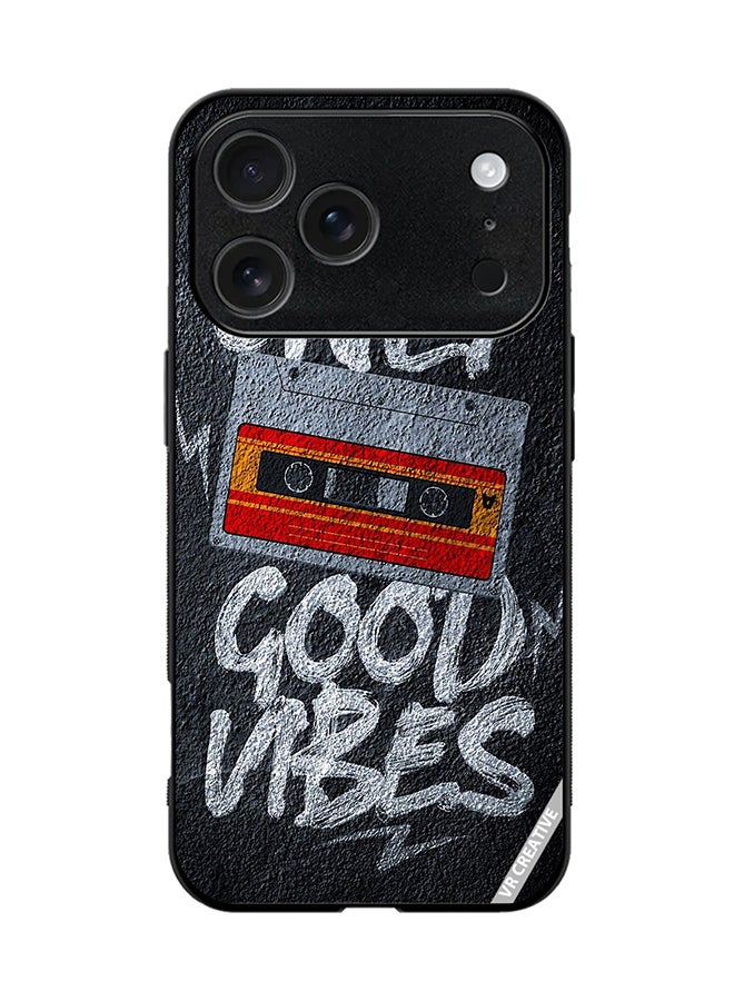 VR CREATIVE Protective Case Cover For Apple iPhone 17 Pro Only Good Vibes Design Multicolour