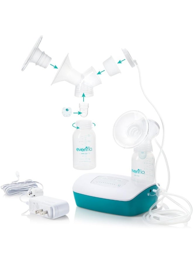 Evenflo Feeding Hospital Strength Deluxe Advanced Breast Feeding Closed System Double Electric Pump with 32 Settings - Additional Accessories Included - Image 3