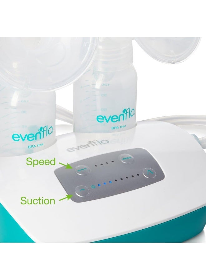 Evenflo Feeding Hospital Strength Deluxe Advanced Breast Feeding Closed System Double Electric Pump with 32 Settings - Additional Accessories Included - Image 4