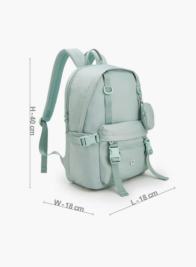 Missy GREEN Solid Tactical Backpack With Detachable Pouch for Women | Best Price UAE