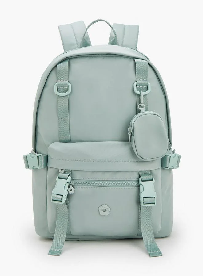 Solid Tactical Backpack With Detachable Pouch