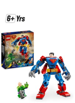LEGO LEGO Superman Mech Vs Lex Luthor, Super Heroes Toy With 2 Minifigures Building Toy Playset 76302  - Image 1