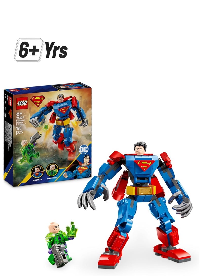 LEGO - LEGO Superman Mech Vs Lex Luthor, Super Heroes Toy With 2 Minifigures Building Toy Playset 76302 - Image 1