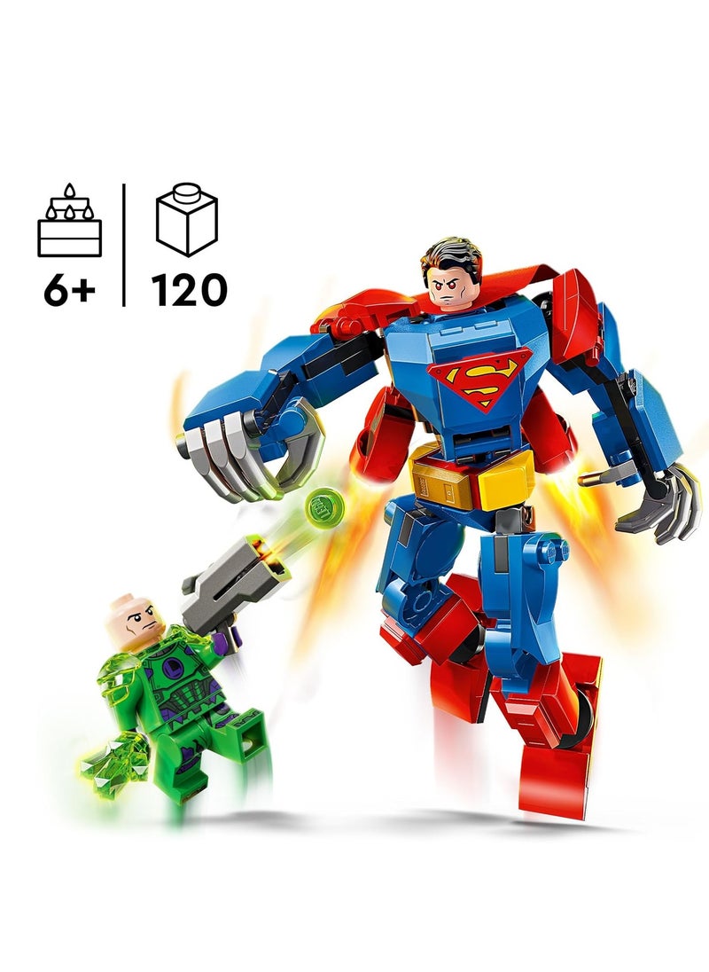 LEGO - LEGO Superman Mech Vs Lex Luthor, Super Heroes Toy With 2 Minifigures Building Toy Playset 76302 - Image 1
