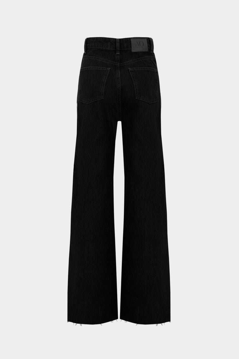 Açelya Okcu AÇELYAOKCU High Waist Wed Leg Snow Wash Wide Leg Seamless Jean  - Image 2