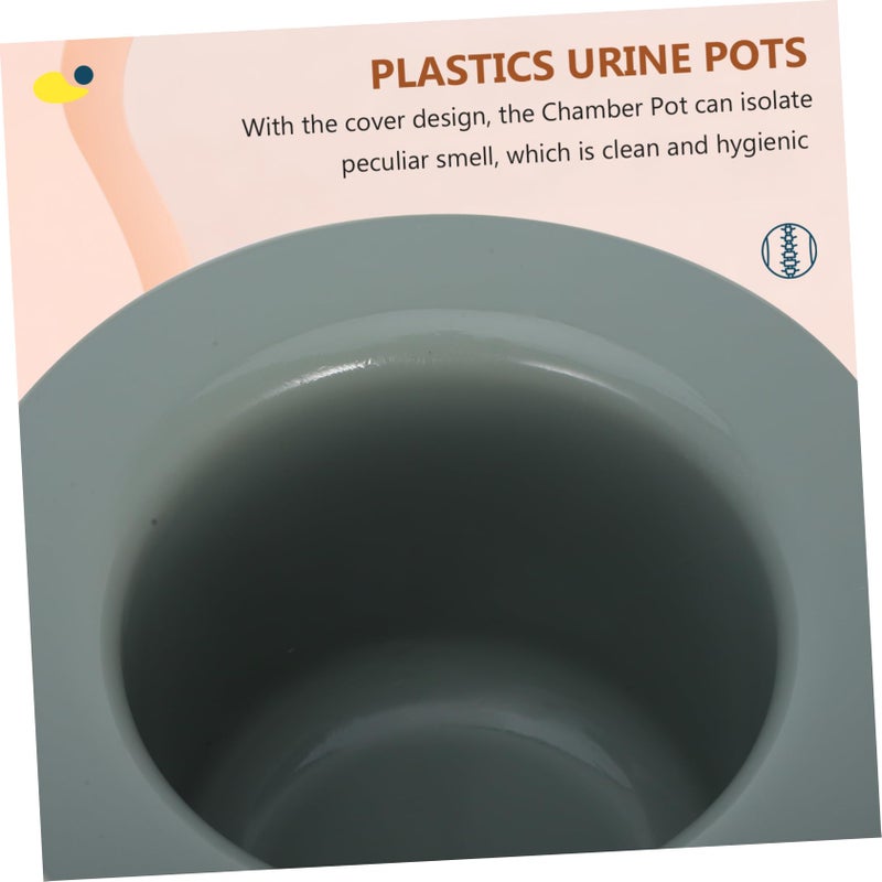 Portable Urinal Potty with Lid and Handle for Adults Elderly Travel Home Use - Image 4
