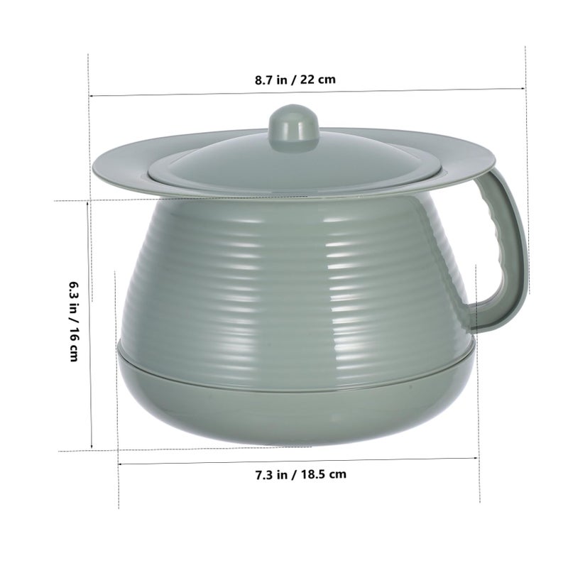 Portable Urinal Potty with Lid and Handle for Adults Elderly Travel Home Use - Image 3