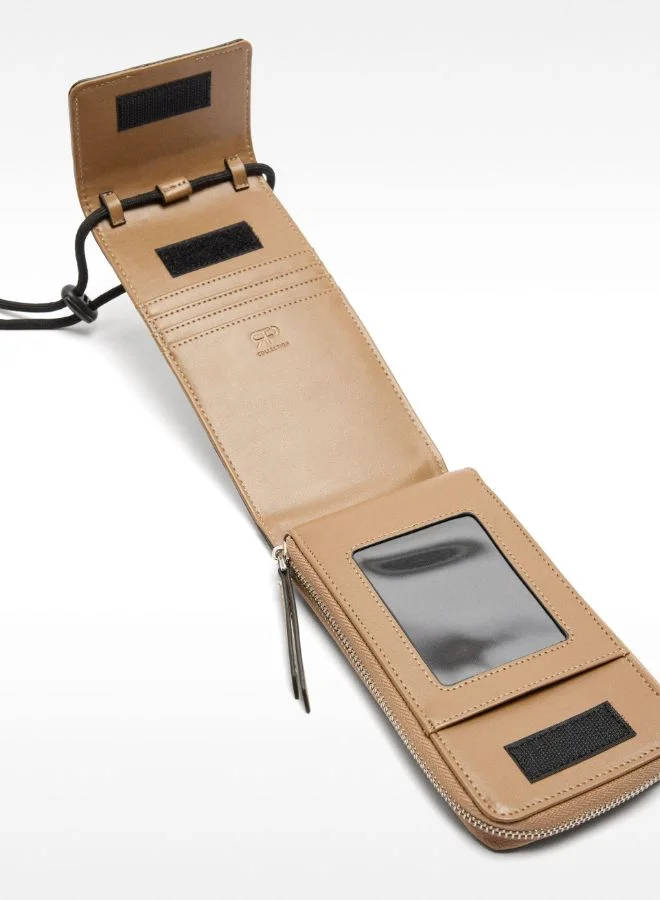 PARFOIS SQUARES-PRINTED MOBILE PHONE POUCH