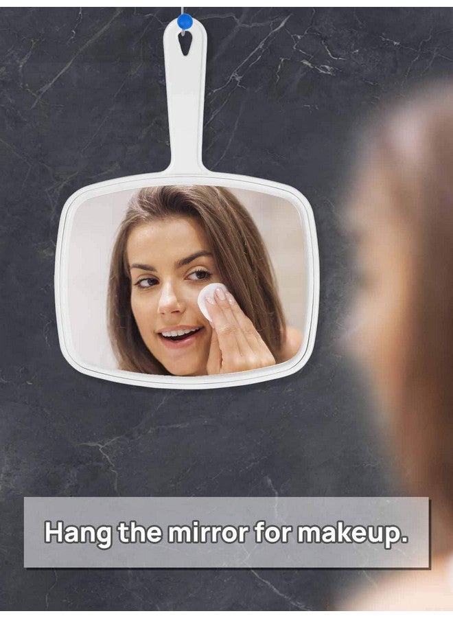 OMIRO Hand Mirror Handheld Mirror With Handle American White  - Image 5