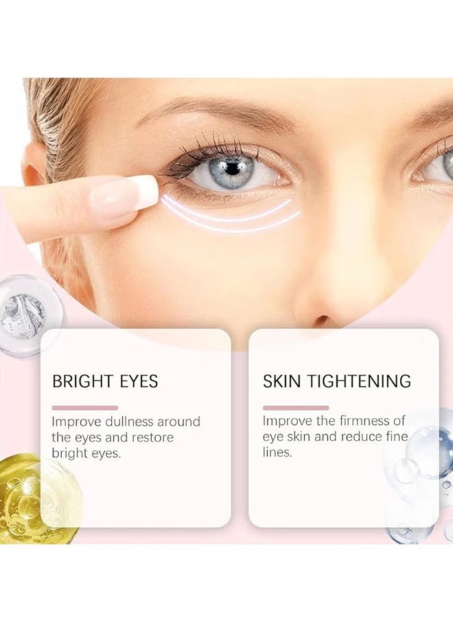 Dinkiss Lutein Eye Essence Oil, Vc Lutein Eye Essence Oil, Lutein Eye Serum, Lutein Eye Oil, Under Eye Oil Roller Ball, Japan Firming Anti-Aging Eye Serum For Eye Bags (8ml) - Image 4