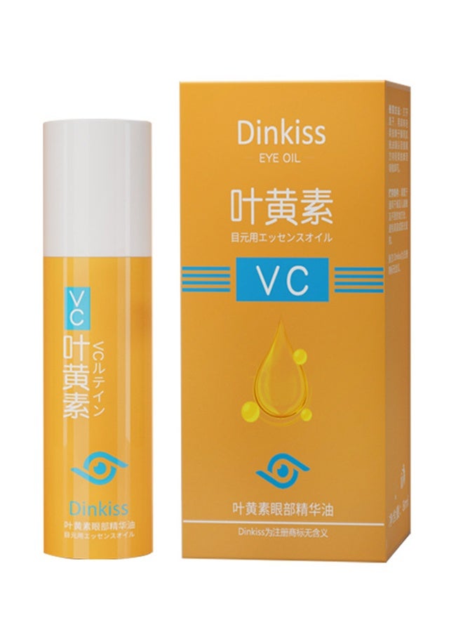 Dinkiss Lutein Eye Essence Oil, Vc Lutein Eye Essence Oil, Lutein Eye Serum, Lutein Eye Oil, Under Eye Oil Roller Ball, Japan Firming Anti-Aging Eye Serum For Eye Bags (8ml) - Image 1