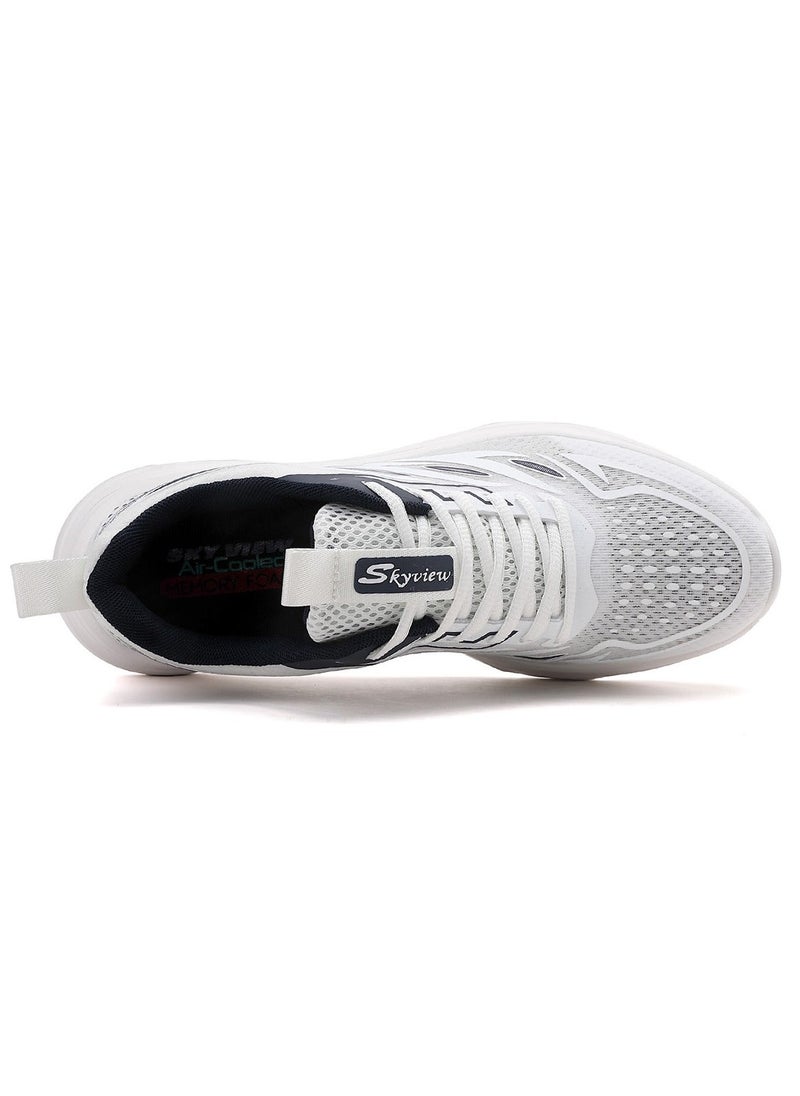 Sky View Athlesiure Men Running Shoes Men Casual Breathable Walking Shoes Sport Athletic Sneakers Gym Tennis Slip On Comfortable Lightweight Shoes White Blue  - Image 3