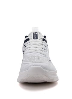 Sky View Athlesiure Men Running Shoes Men Casual Breathable Walking Shoes Sport Athletic Sneakers Gym Tennis Slip On Comfortable Lightweight Shoes White Blue  - Image 4