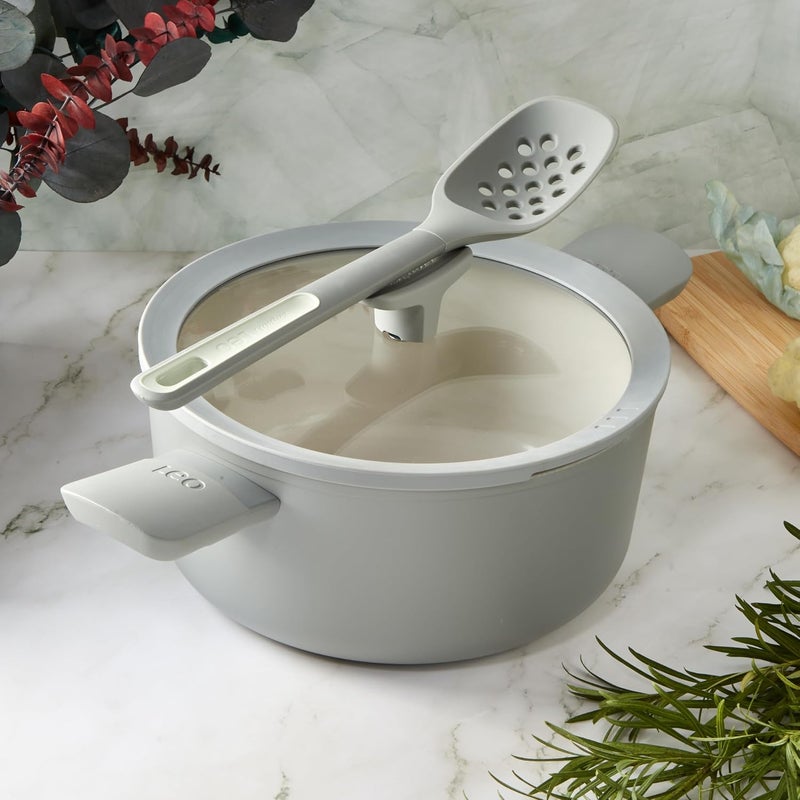 BergHOFF Leo Balance Moonmist Non-Stick Soup/Vegetable StockPot with Lid 24 x 11.50 cm - Image 2