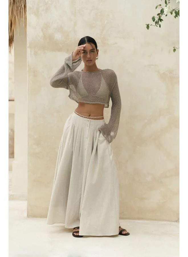 Bohemai Daisy Vizon Thin Knit Crop