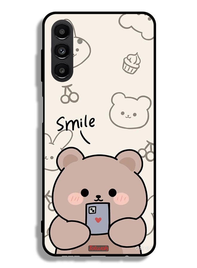 Tolwak Samsung Galaxy A13 5G Protective Case Cover Smile Bear Art - Image 1