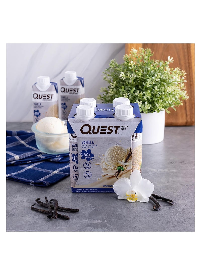 QUEST NUTRITION - Quest Nutrition Vanilla Protein Shake, High protein, Low Carb, Gluten Free, Keto Friendly, 12 pieces - Image 1