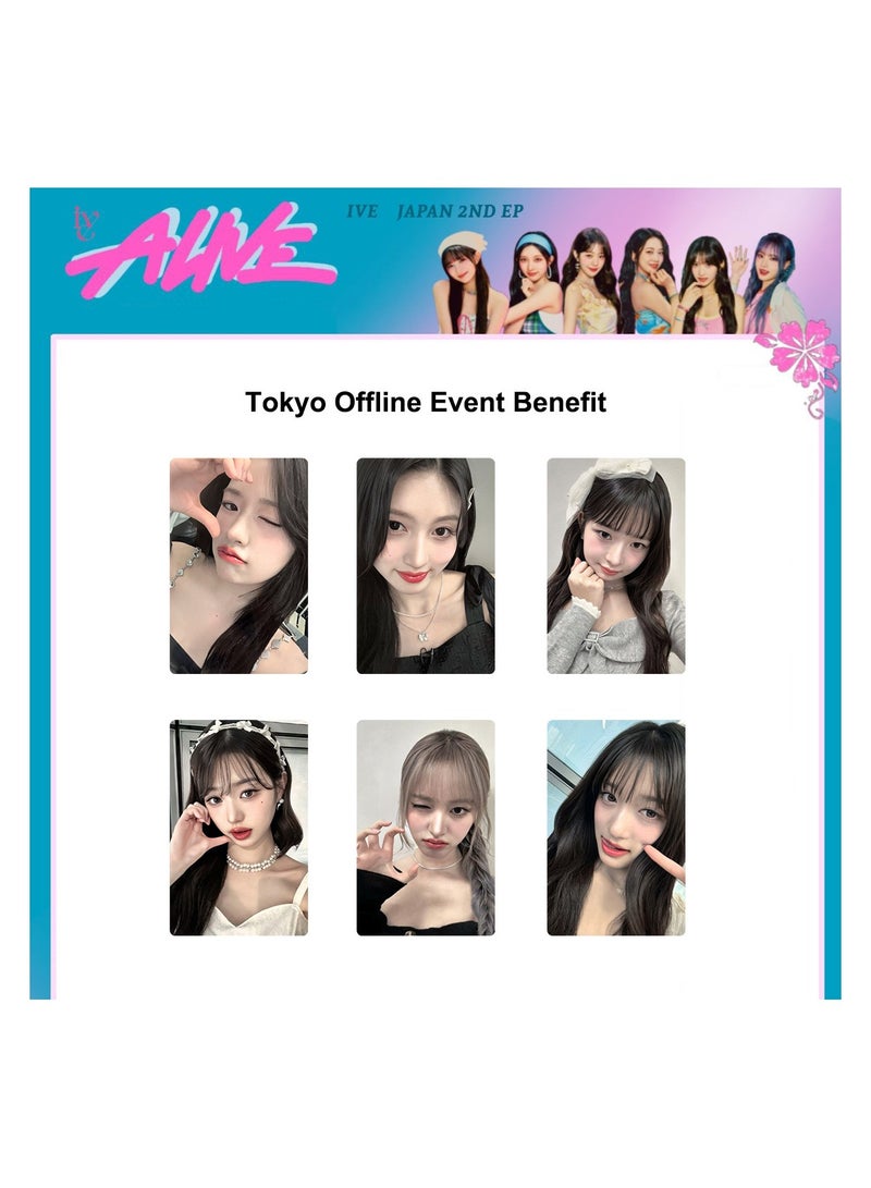 NIBEMINENT 6 Pcs Kpop IVE - ALIVE Lomo Cards Card For Fans Collection Gifts