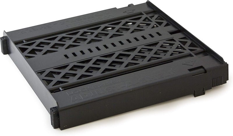 LockerMate AdjustAShelf Locker Shelf Easy to Use Extends to Fit Your Locker Black - Image 1