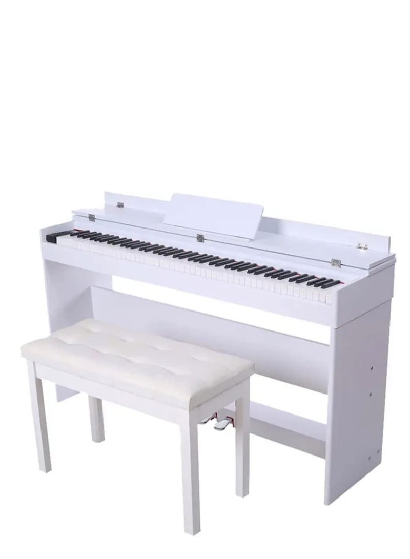 Megarya Megarya A803 Digital Piano – Glossy White Finish with Dream France Sound Source & Professional Sounding Technology 