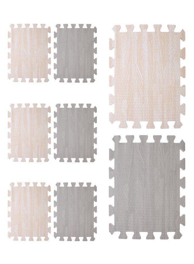 هيو 8 قطع من وسادات السجاد المتشابكة العازلة للصوت، مقاس 11.8 × 11.8 × 0.4 بوصة، وسادات سجاد مانعة للانزلاق، حصيرة سجاد إسفنجية لتقليل الضوضاء، حشوة سجاد متشابكة تحمي وتضيف راحة للأرضيات الخشبية الصلبة - Image 1