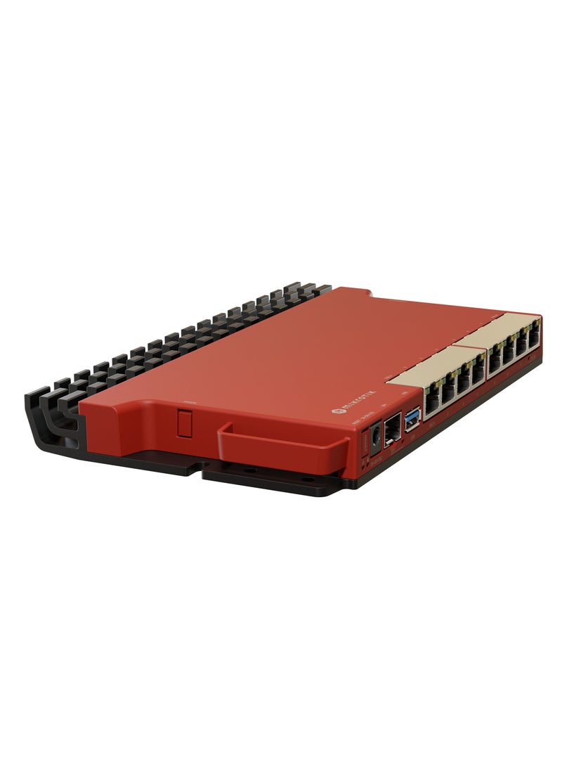 Mikrotik L009UiGS-RM In Desktop 1U Rackmount Case Red - Image 4