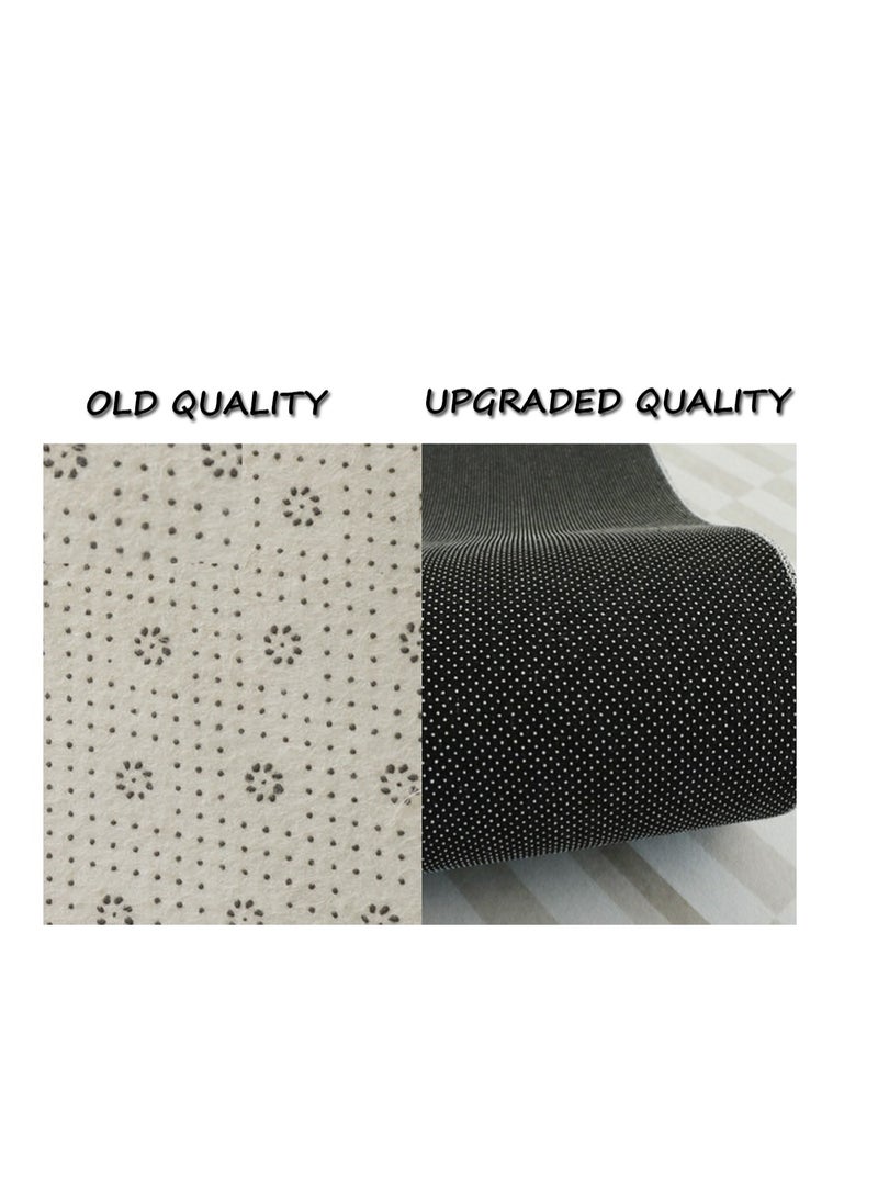 Mei Lifestyle - Modern Wool Fluffy Floor Mat Carpet with Anti slip High Pile Bottom with Upgraded Foam (Size 120×160CM), Rectangle - Image 1