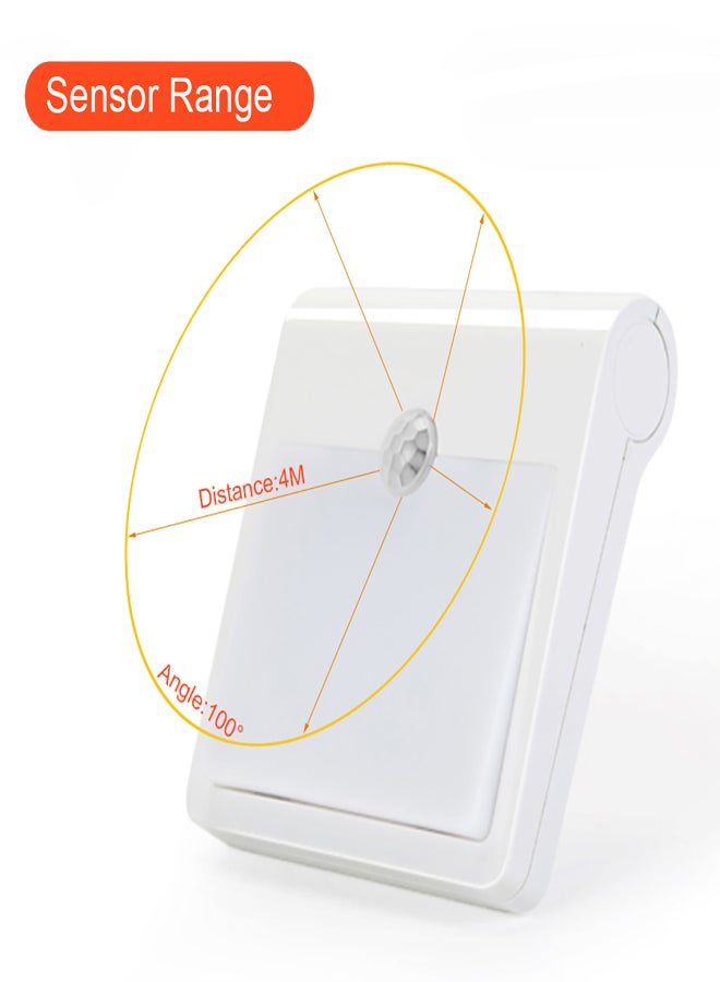 2pack USB Rechargeable Motion Sensor Night Light 12LEDs Stick-on Closet Light with Dusk to Dawn Sensor Brightness Adjustable for Wall Stairs Cabinet Hallway - Image 4