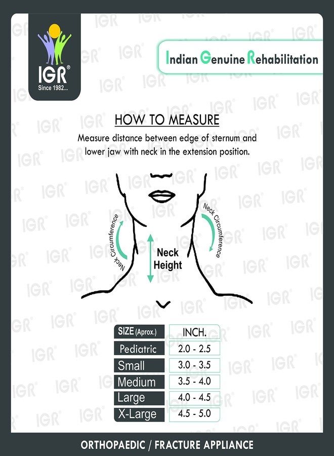 IGR طوق فيلادلفيا من آي جي آر | دعامة للرقبة - لتثبيت العمود الفقري العنقي وتخفيف الألم | كبير - Image 4