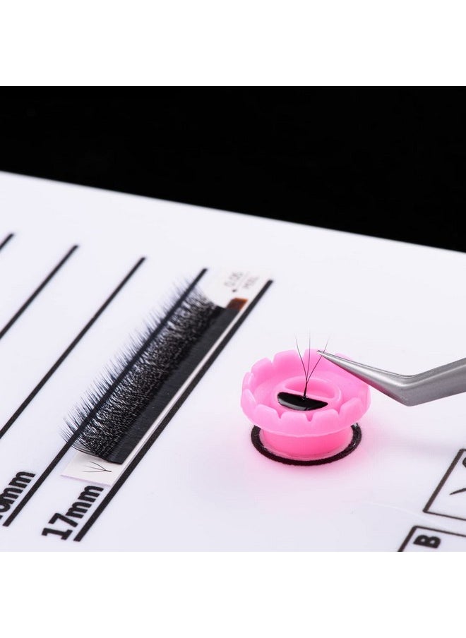 ekysso - EKYSSO Glue Rings Lash Extension, 200 PCS Volume Glue Holder, Easy Fan Lash Rings for Glue, Flower Glue Cup for Lash Extension Supplies, Eyelash Extension Rings Holder, Lash Holder, Lash Fan Supplies - Image 1