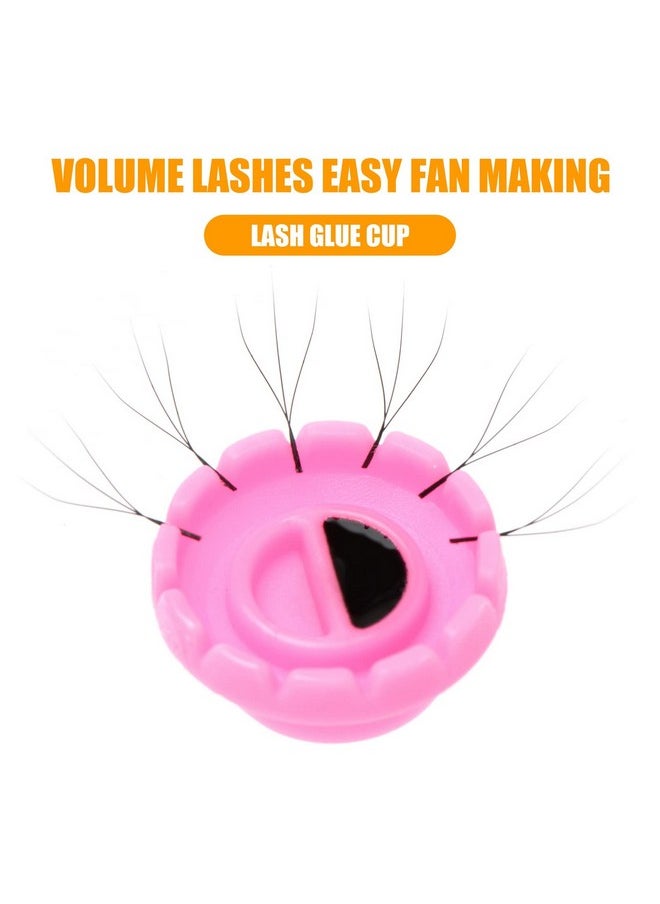 ekysso - EKYSSO Glue Rings Lash Extension, 200 PCS Volume Glue Holder, Easy Fan Lash Rings for Glue, Flower Glue Cup for Lash Extension Supplies, Eyelash Extension Rings Holder, Lash Holder, Lash Fan Supplies - Image 1