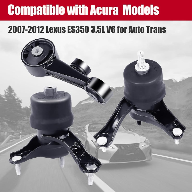 PATEWIN Engine Mount Compatible with Lexus ES350 2007-2012 V6 3.5L Automatic Transmission A4288, A62036HY, A62060 - Image 2