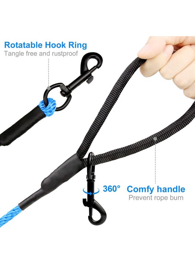 Joytale - Joytale Long Dog Training Leash, 30 FT Tie Out Rope Check Cord Dogs Leashes with Padded Handle, Reflective Recall Lead for Puppy and Small Dogs, Blue - Image 1